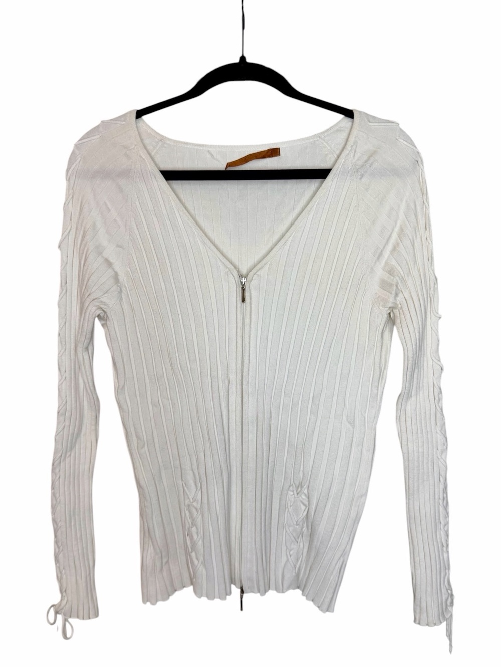 Belldini Ribbed Zip Cardigan Sweater - Size XL